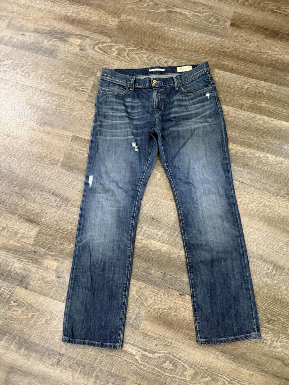 Gap Limited Edition Blue Bootcut Distressed High Rise Denim Jeans VTG 10 Long